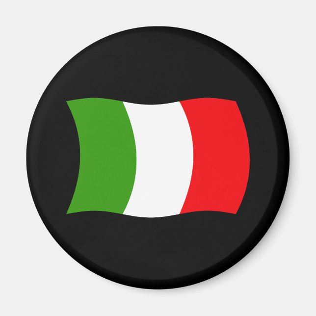 Aimant Drapeau de l'Italie (Devant)