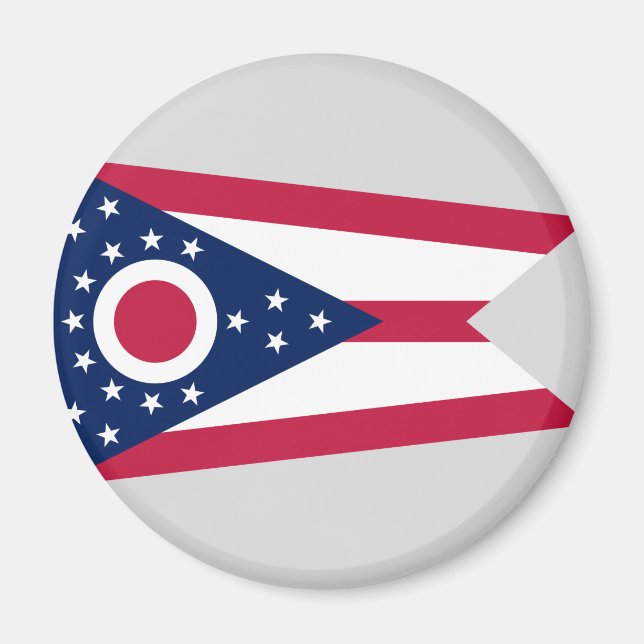 Aimant Drapeau de l'Ohio (Devant)