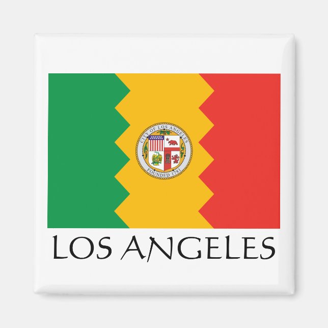Aimant Drapeau de Los Angeles (Devant)