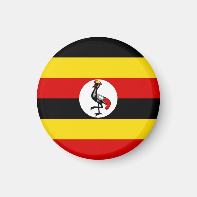 Aimant Drapeau de l'Ouganda (Devant)