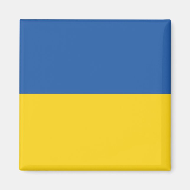 Aimant Drapeau de l'Ukraine (Devant)