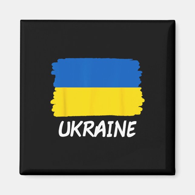 Aimant Drapeau de l'Ukraine  (Devant)