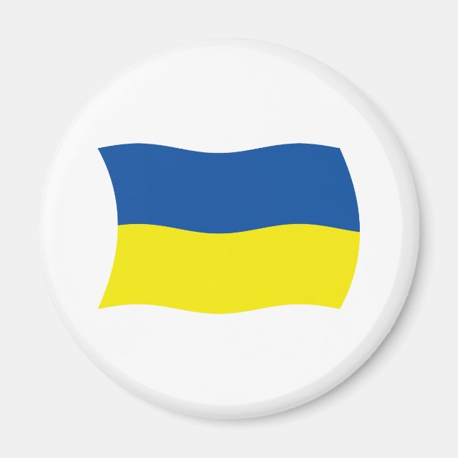 Aimant Drapeau de l'Ukraine (Devant)