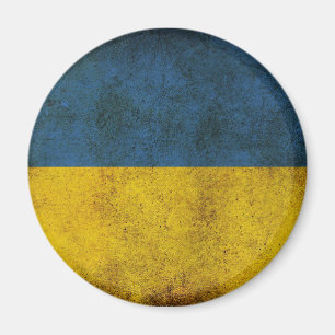 Aimant Drapeau de l'Ukraine patriotique