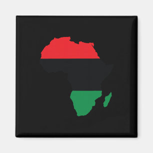 Aimant Drapeau de l'Unia panafricaine Carte du continent
