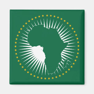 Aimant Drapeau de l'Union africaine (Afrique) (Panafrica)