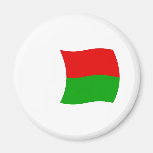 Aimant Drapeau de Madagascar (Devant)