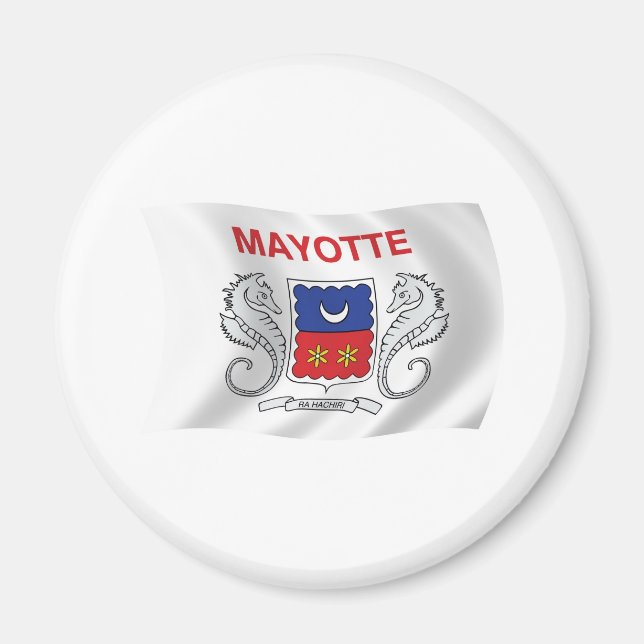 Aimant Drapeau de Mayotte (Devant)