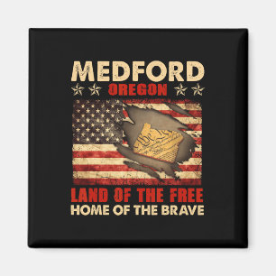 Aimant Drapeau de Medford Oregon Etats-Unis 4 juillet