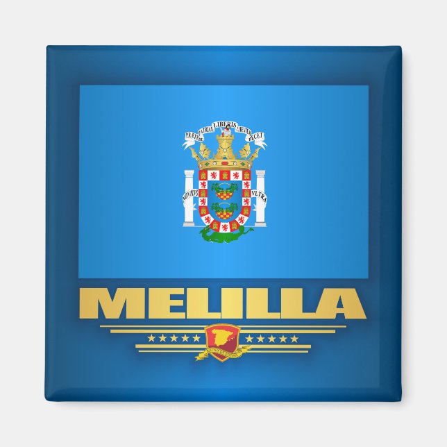 Aimant Drapeau de Melilla (Devant)