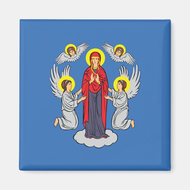 Aimant Drapeau de Minsk (Bélarus) (Devant)