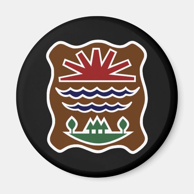 Aimant Drapeau de Missisquoi Western Abenaki (Devant)