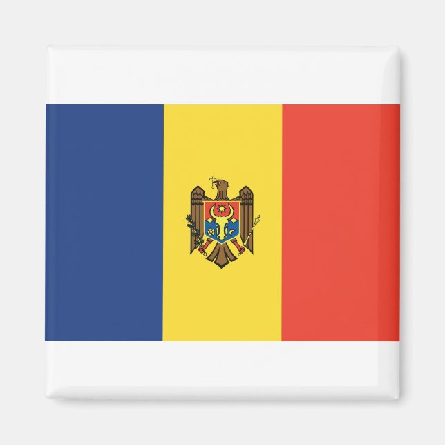 Aimant Drapeau de Moldova (Devant)