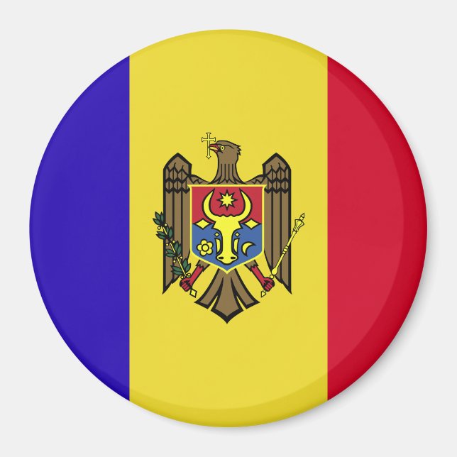 Aimant Drapeau de Moldova (Devant)