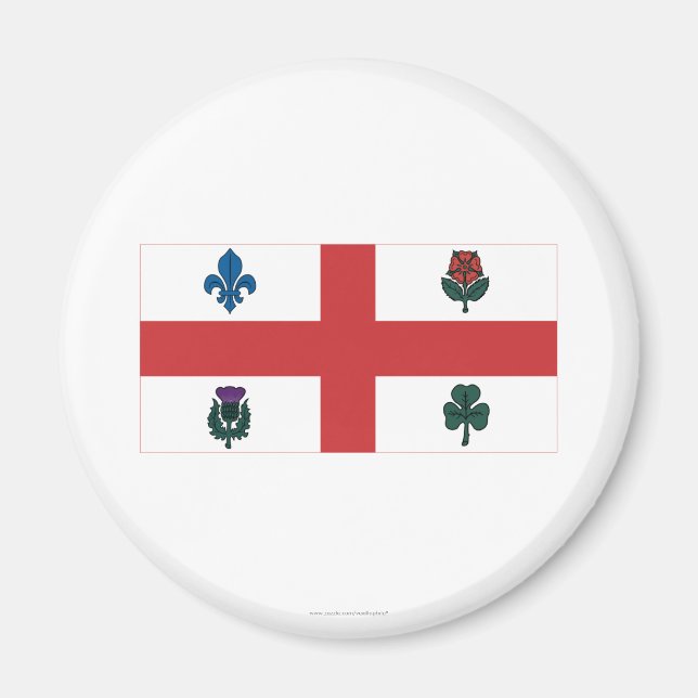 Aimant Drapeau de Montréal (Devant)