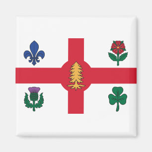 Aimant Drapeau de Montréal (Québec)