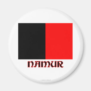 Aimant Drapeau de Namur avec le nom