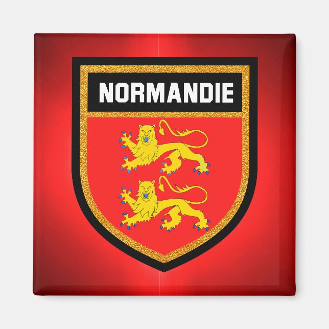Aimant Drapeau de Normandie (Devant)