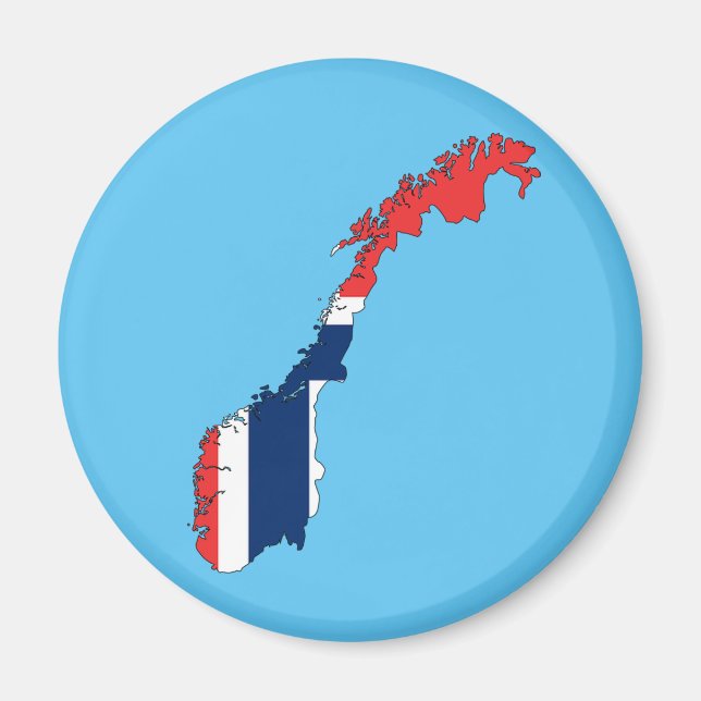 Aimant Drapeau de Norvège (Devant)