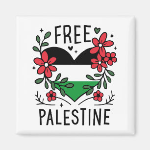 Aimant Drapeau de palestine libre