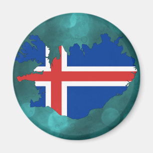 Aimant Drapeau de pays de l'Islande