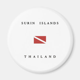 Aimant Drapeau de piqué de scaphandre de la Thaïlande