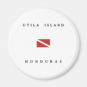 Aimant Drapeau de piqué de scaphandre du Honduras d'île