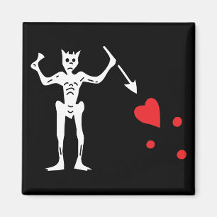 Aimant Drapeau de pirate de Blackbeard