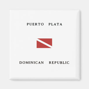 Aimant Drapeau de plongée de Puerto Plata République Domi