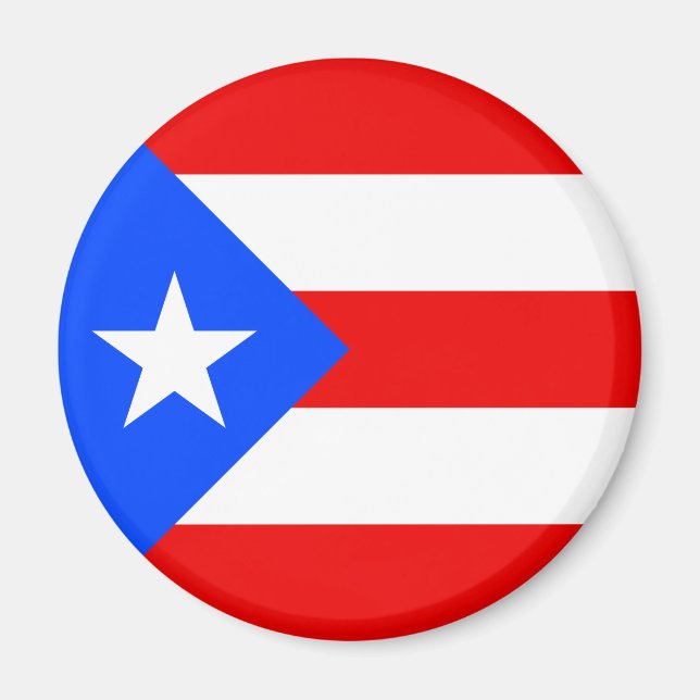 Aimant Drapeau de Porto Rico (Devant)