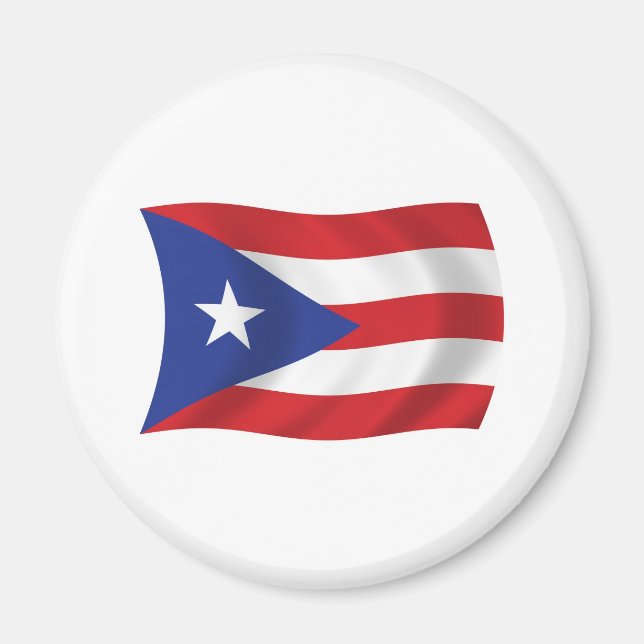 Aimant Drapeau de Porto Rico (Devant)