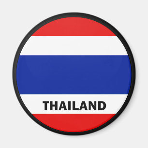 Aimant Drapeau de qualité de rondeau de la Thaïlande