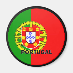 Aimant Drapeau de qualité de rondeau du Portugal