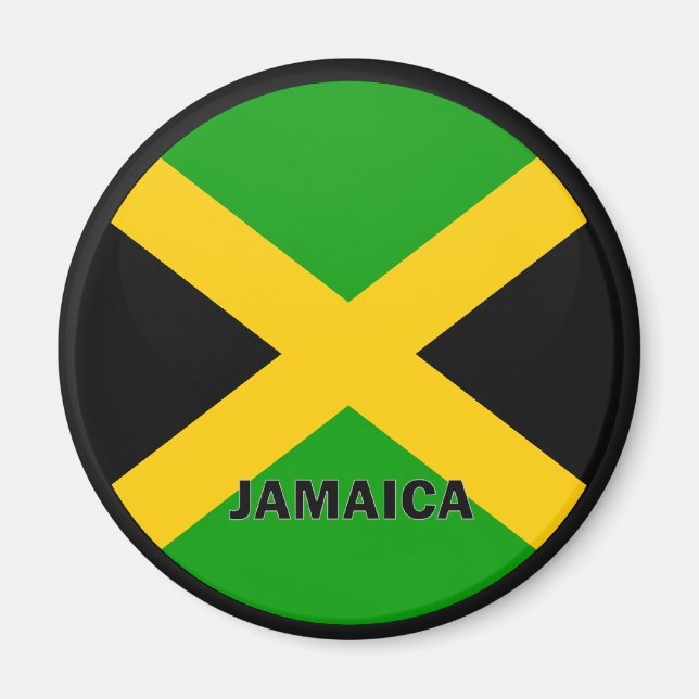 Aimant Drapeau de qualité Jamaïque Roundel (Devant)