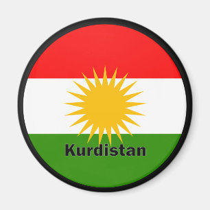 Aimant Drapeau de qualité Roundel Kurdistan