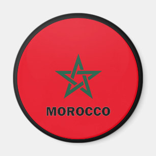 Aimant Drapeau de qualité Roundel Maroc