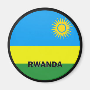 Aimant Drapeau de qualité Roundel Rwanda