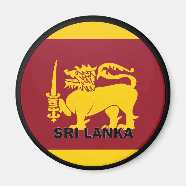 Aimant Drapeau de qualité Roundel Sri Lanka (Devant)