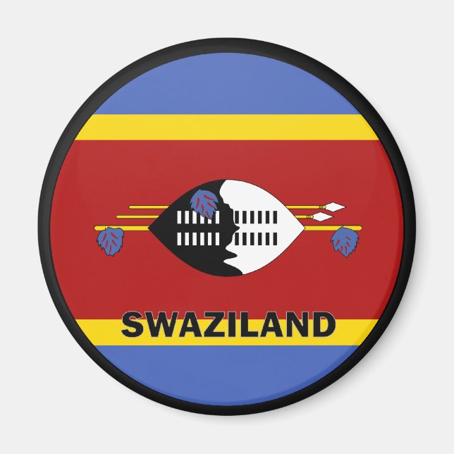 Aimant Drapeau de qualité Roundel Swaziland (Devant)