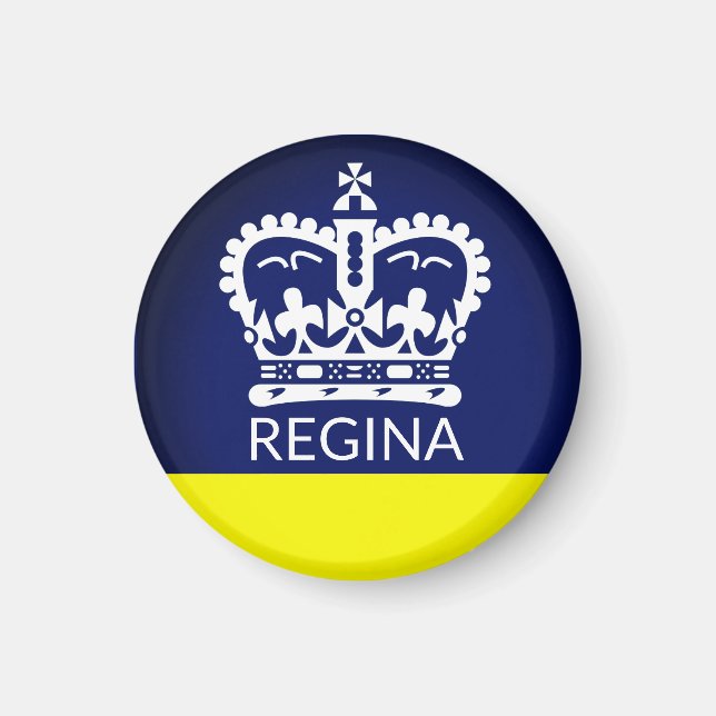 Aimant Drapeau de Regina (Saskatchewan) (Devant)