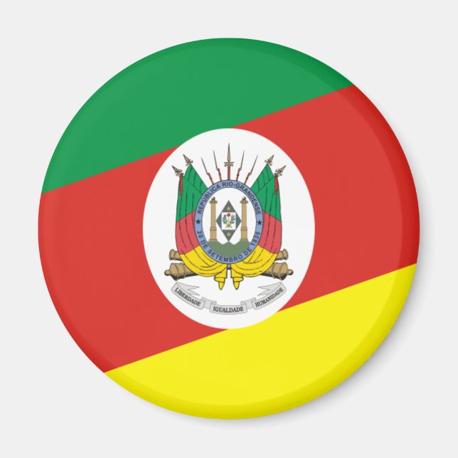 Aimant Drapeau de Rio Grande Do Sul (Devant)
