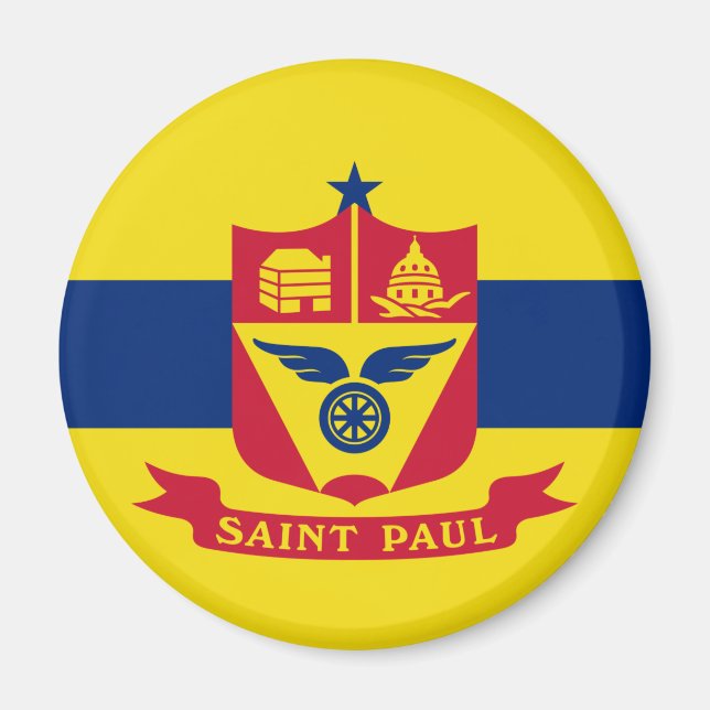 Aimant Drapeau de Saint Paul (Minnesota) (Devant)