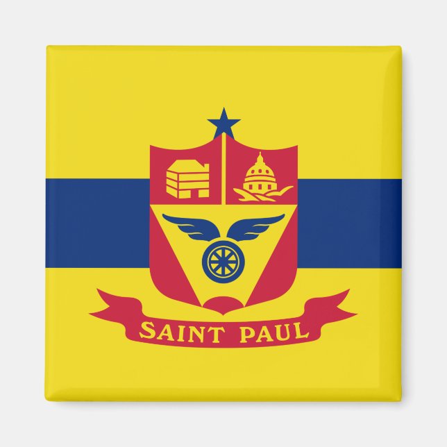 Aimant Drapeau de Saint Paul (Minnesota) (Devant)