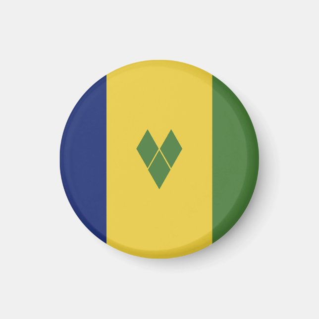Aimant Drapeau de Saint-Vincent-et-les Grenadines (Devant)