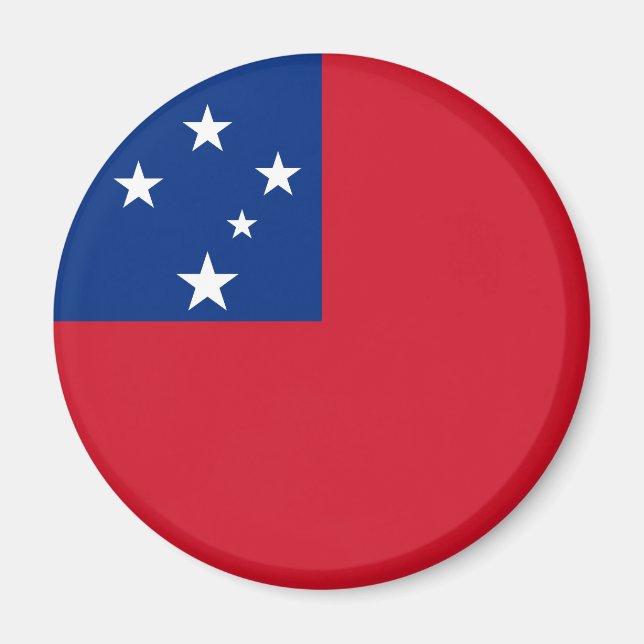 Aimant Drapeau de Samoa (Devant)