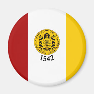 Aimant Drapeau de San Diego, Californie