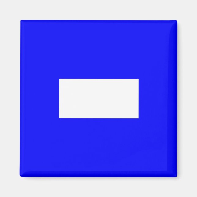 Aimant Drapeau de signalisation lettre P (Papa) (Devant)