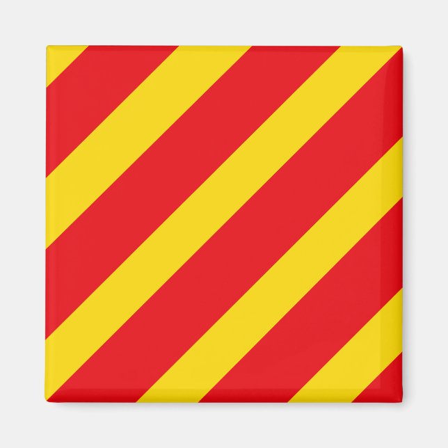 Aimant Drapeau de signalisation lettre Y (Devant)
