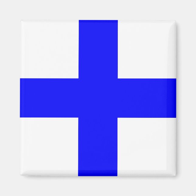 Aimant Drapeau de signaux de code "X" (Xray) (Devant)