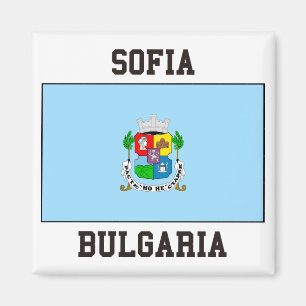 Aimant Drapeau de Sofia Bulgarie